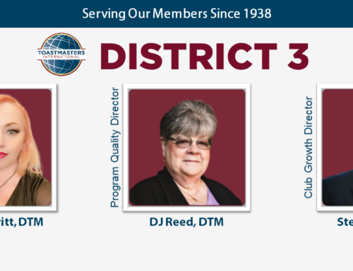 District 3 Toastmasters’ Talk – August News 2022